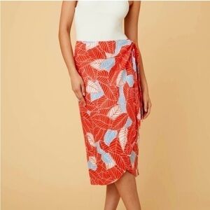 UNTUCKit Wilma Tropical Palm Leaf Wrap Skirt
